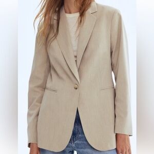 H&M Beige Blazer for Women